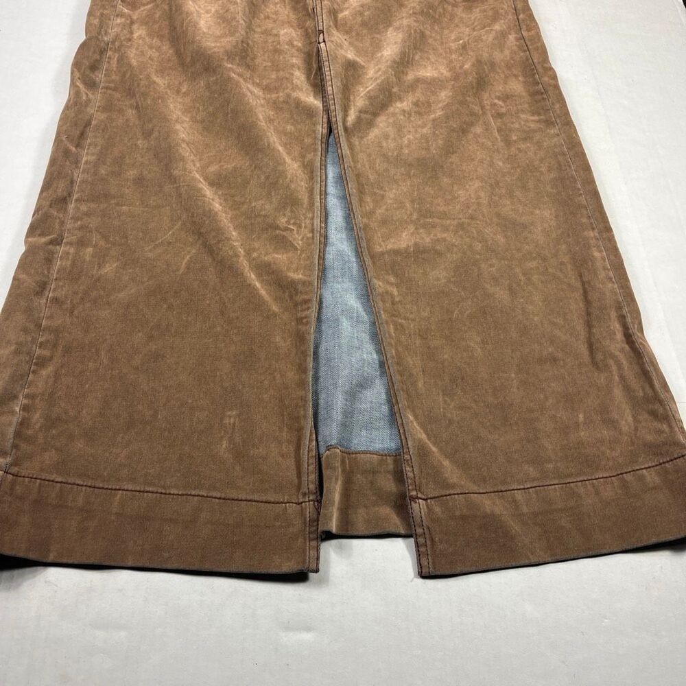BDG Urban Outfitters Faux Suede Maxi Skirt 70s Brown Boho Casual Retroc Chic L - Picture 2 of 12